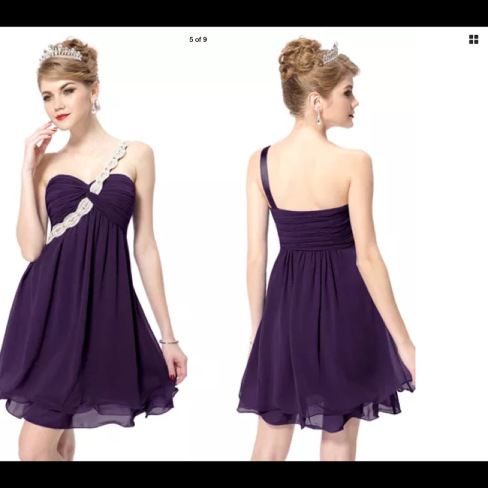 Beautiful purple cocktail dress